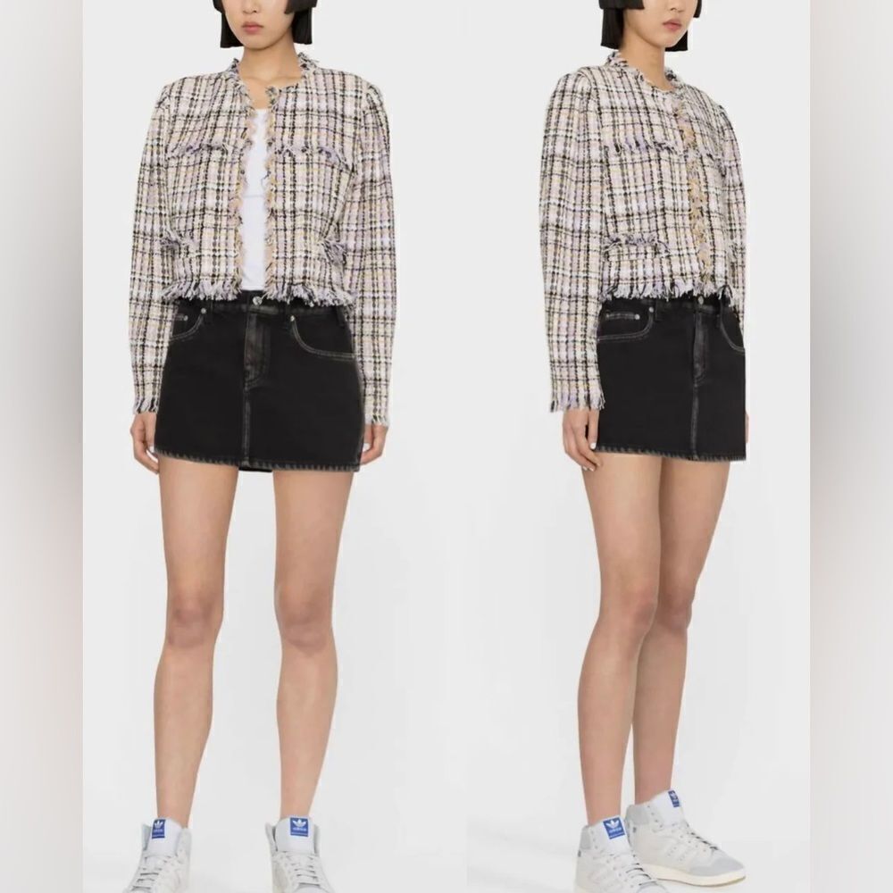 Isabel Marant Nameo Jacket In Lilac And Yellow size 38/ us size 6